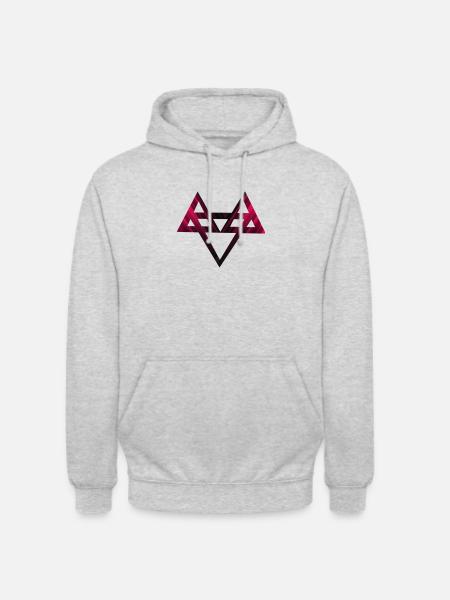 Neffex Logo 3D Red - Unisex Hoodie - light heather grey