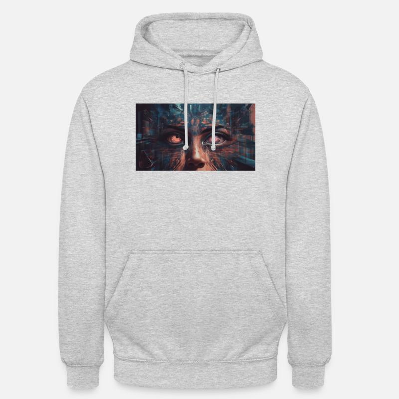 Percée DMT - Sweat-shirt à capuche unisexe - gris clair chiné