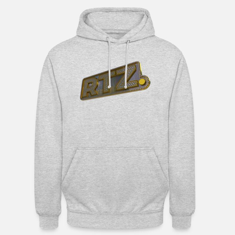 RTZ (en anglais) - Sweat-shirt à capuche unisexe - gris clair chiné