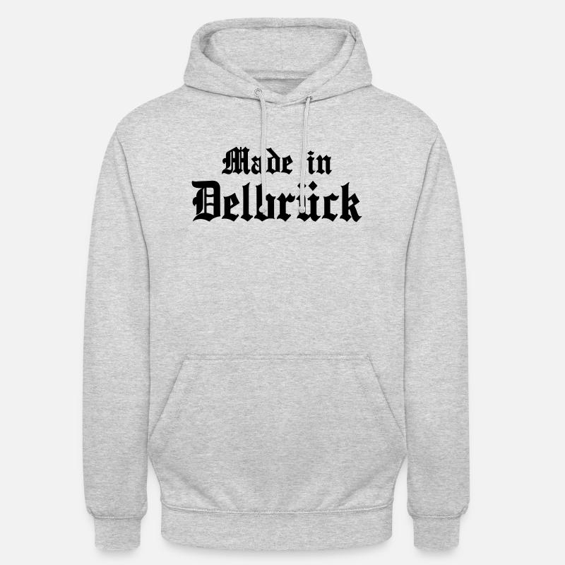 Hibou de Delbrück - Sweat-shirt à capuche unisexe - gris clair chiné