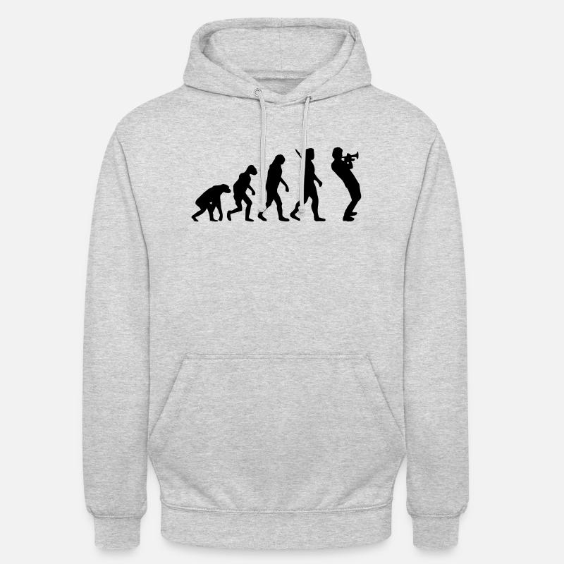 Trompeter - Unisex Hoodie - Hellgrau meliert