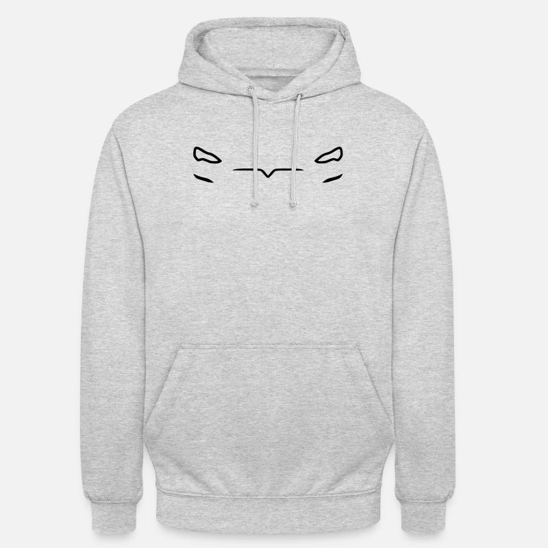 Model S Face Dark - Sweat-shirt à capuche unisexe - gris clair chiné