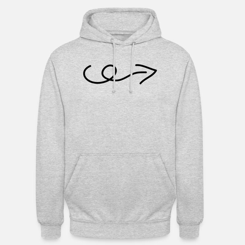 pfeil - Sweat-shirt à capuche unisexe - gris clair chiné