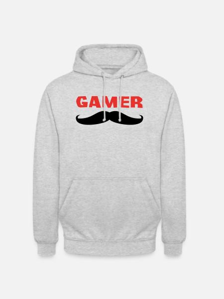 GAMER - Sweat-shirt à capuche unisexe - gris clair chiné