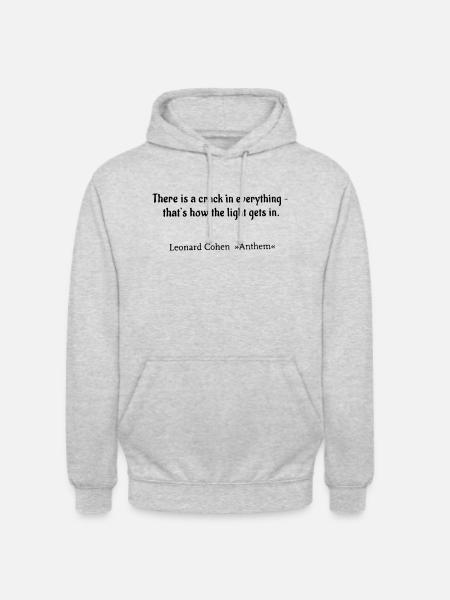 Anthem - Unisex Hoodie - Hellgrau meliert