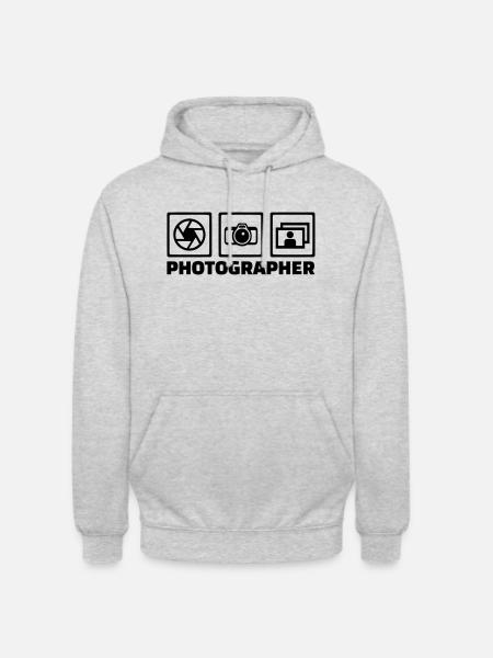 Photographer - Unisex Hoodie - light heather grey