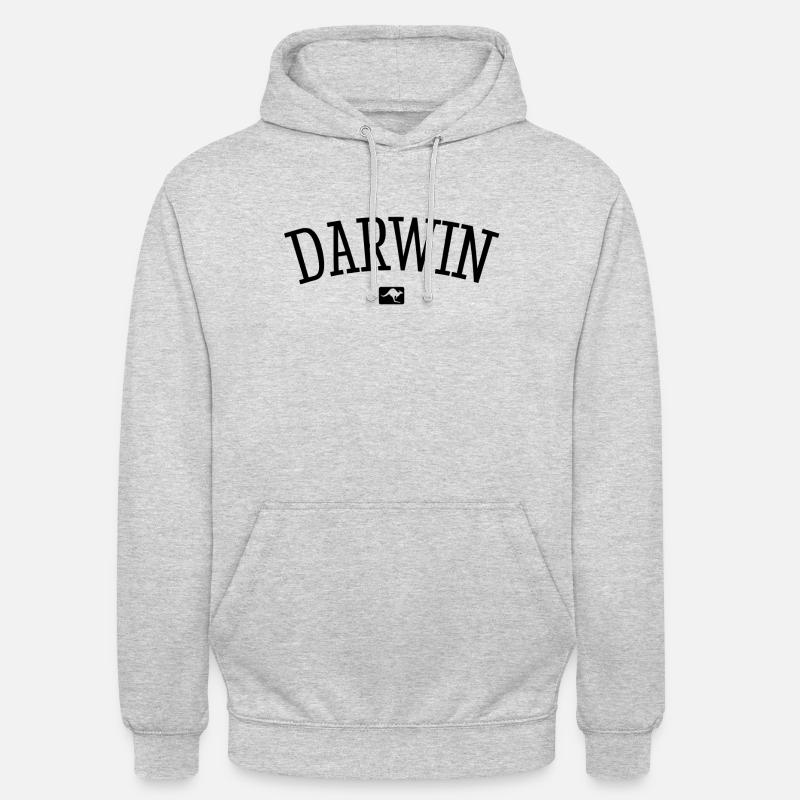 Darwin Australie Down Under Kangaroo Koala Outback - Sweat-shirt à capuche unisexe - gris clair chiné