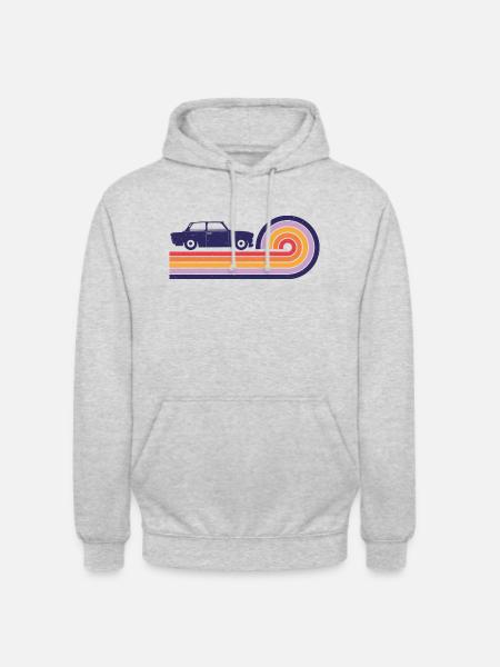 Trabi Retro Vintage DDR Ost Auto Design - Unisex Hoodie - light heather grey