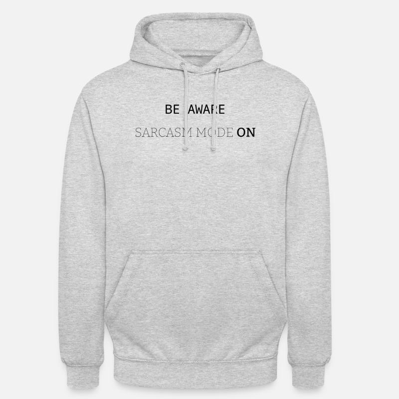 Sarkasmus-Modus EIN - Unisex Hoodie - Hellgrau meliert
