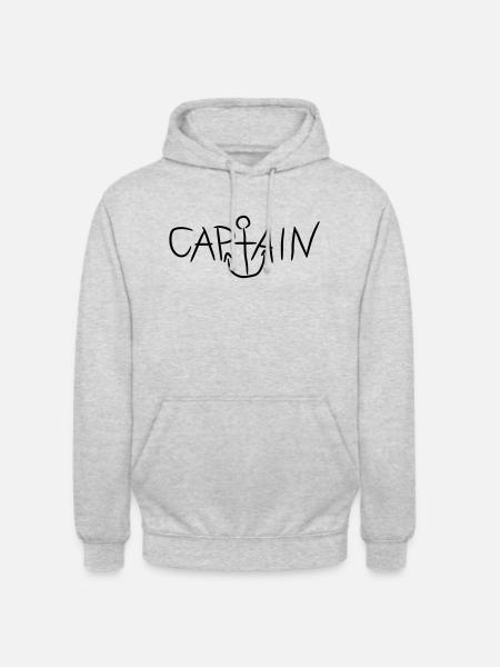 Captain Comic Anker Logo - Unisex Hoodie - light heather grey