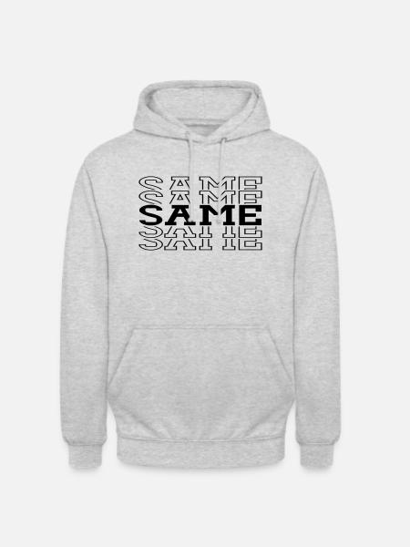 same - Unisex Hoodie - Hellgrau meliert
