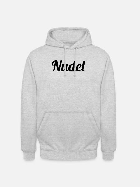 Nudel - Unisex Hoodie - Hellgrau meliert