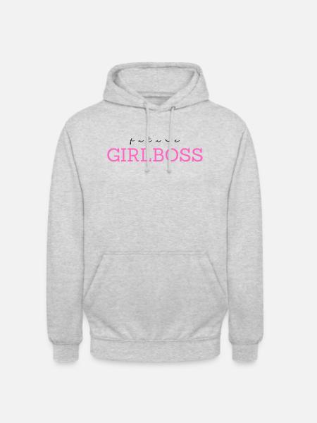 Future Girlboss - Unisex Hoodie - Hellgrau meliert