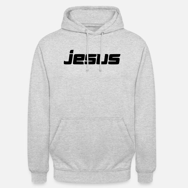 jesus - Unisex Hoodie - Hellgrau meliert