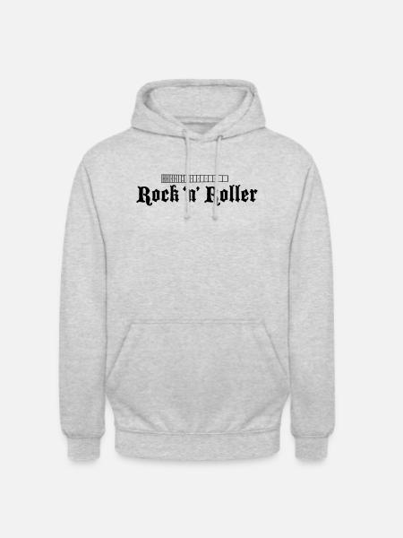 Guitar Fretboard Small Black - Unisex Hoodie - light heather grey