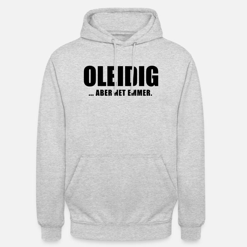 Oleidig - Unisex Hoodie - Hellgrau meliert