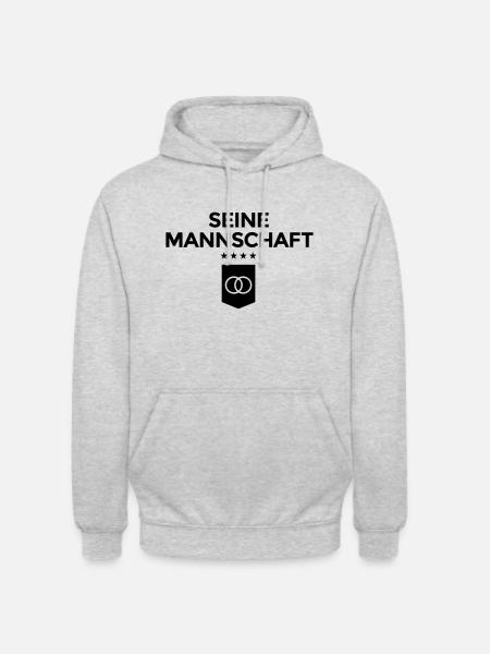 Seine Mannschaft - Unisex Hoodie - Hellgrau meliert