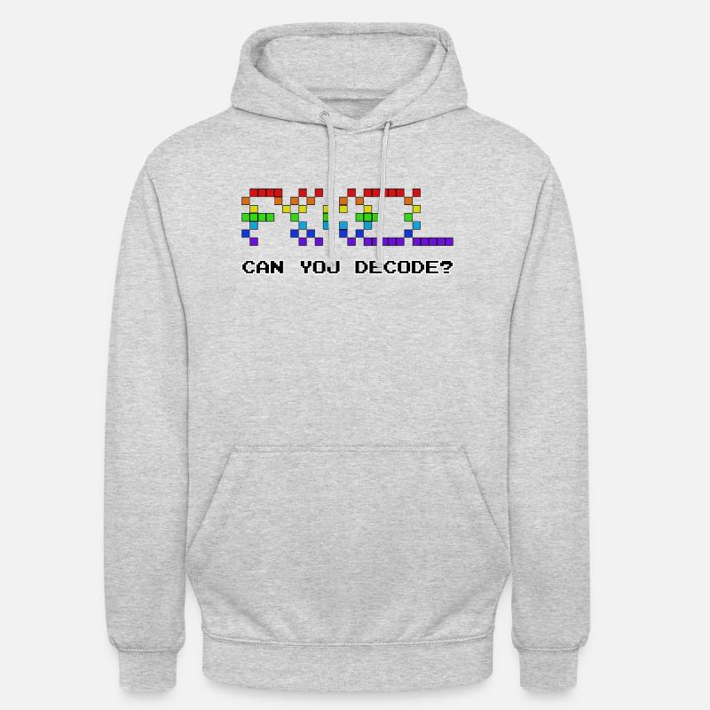 Can you decode? - Sweat-shirt à capuche unisexe - gris clair chiné