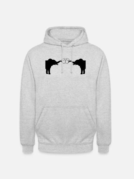 Toast 2 Elephant Beer - Unisex Hoodie - light heather grey