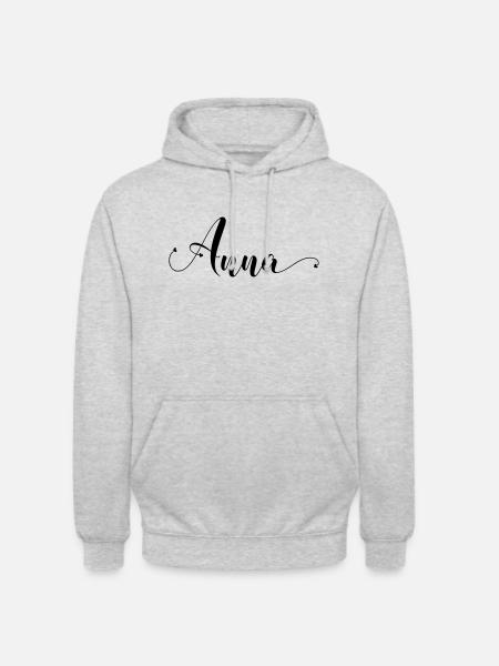 anna - Unisex Hoodie - Hellgrau meliert