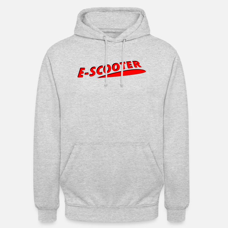 E-Scooter E-Roller Scooter - Sweat-shirt à capuche unisexe - gris clair chiné