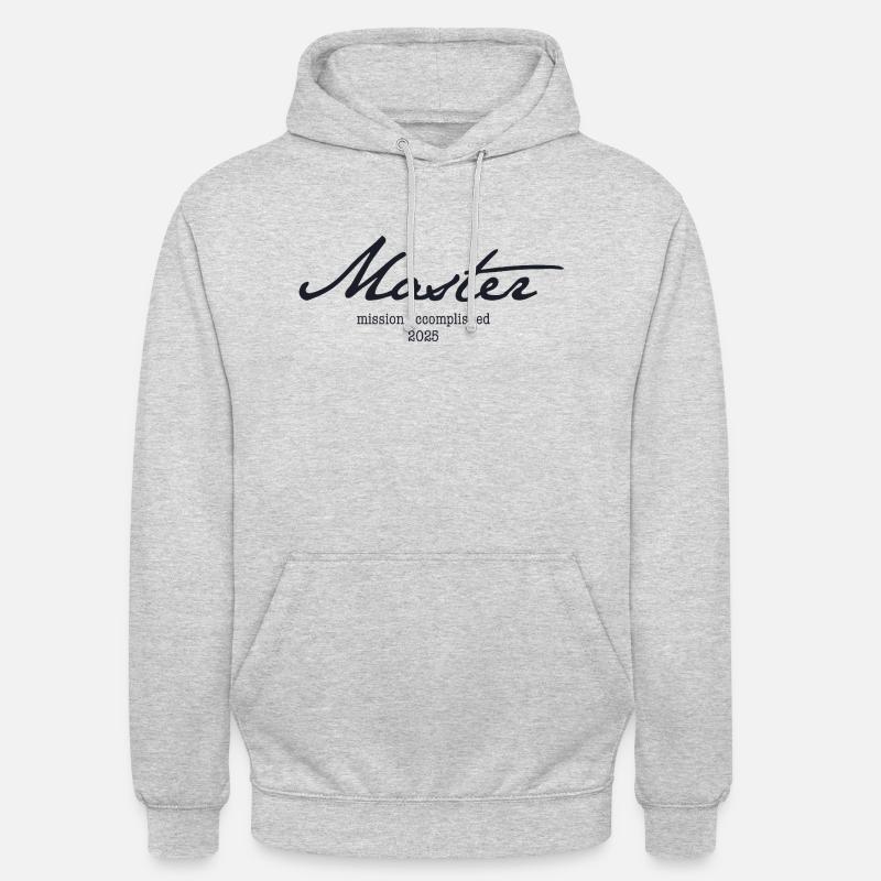 Master '25 - Mission accomplie - Sweat-shirt à capuche unisexe - gris clair chiné