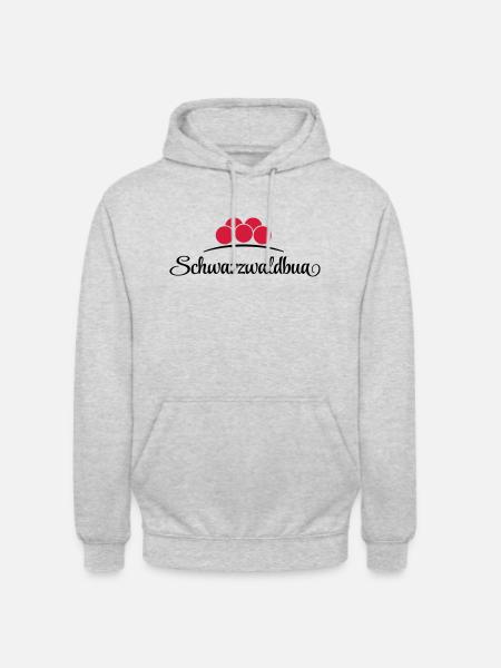 Schwarzwaldbua - Unisex Hoodie - Hellgrau meliert