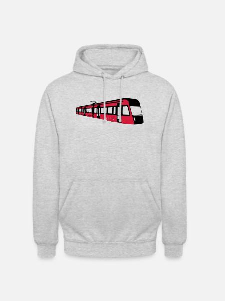 Tampere tram - Unisex Hoodie - light heather grey