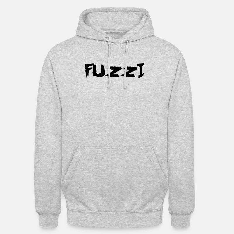 Fuzzi - Sweat-shirt à capuche unisexe - gris clair chiné