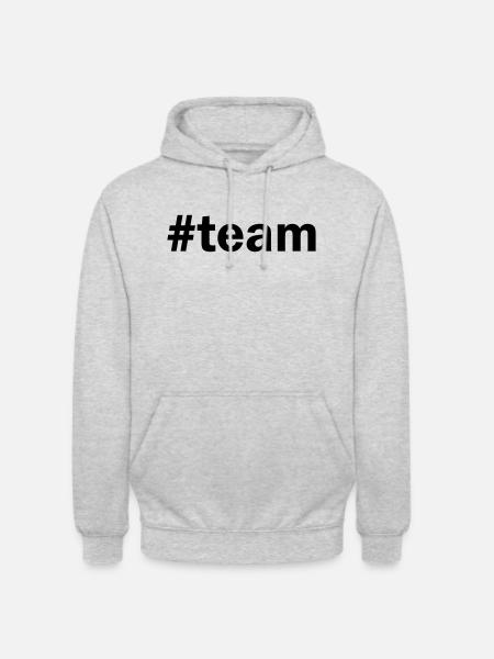 #team TEAM - Unisex Hoodie - light heather grey
