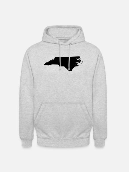 North Carolina - Unisex Hoodie - Hellgrau meliert
