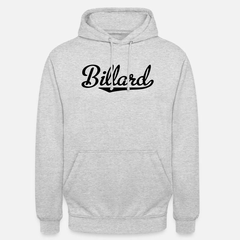 biilard - Sweat-shirt à capuche unisexe - gris clair chiné