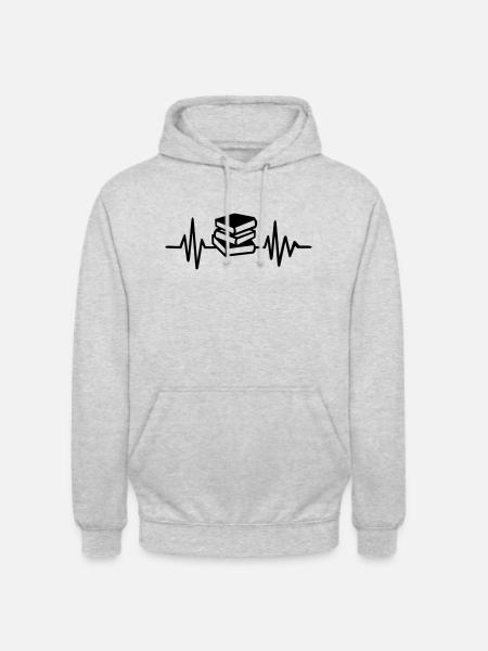 Book - Unisex Hoodie - light heather grey