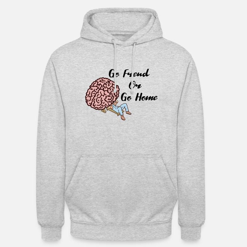 Psykiater Psykologeterapi Sigmund Freud - Hættetrøje unisex - lysegrå meleret