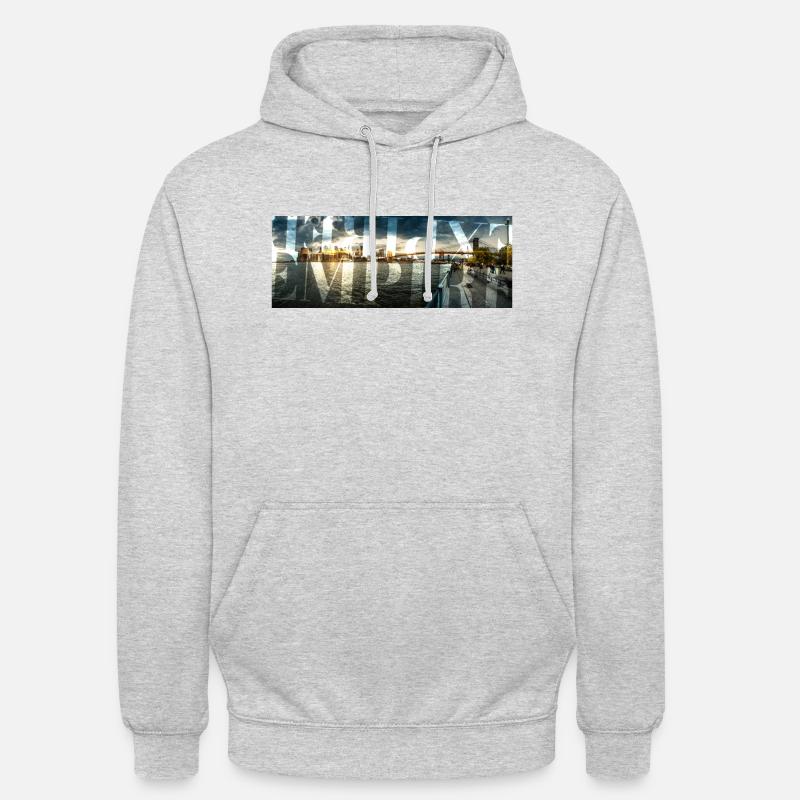 BrooklynBridge pano 45 expiréempire - Sweat-shirt à capuche unisexe - gris clair chiné