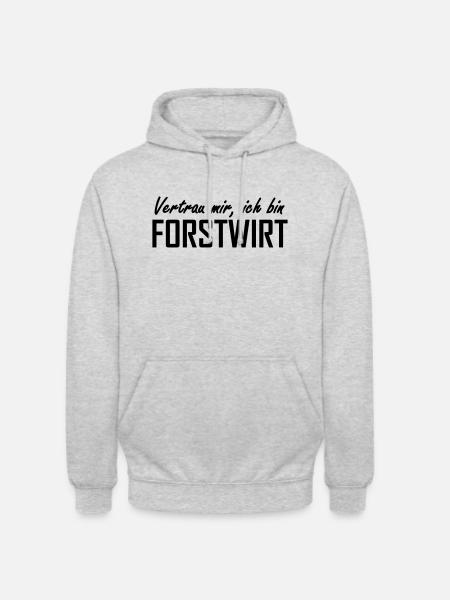 Forstwirt - Unisex Hoodie - Hellgrau meliert