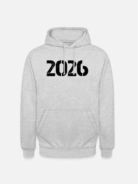2026 - Unisex Hoodie - light heather grey