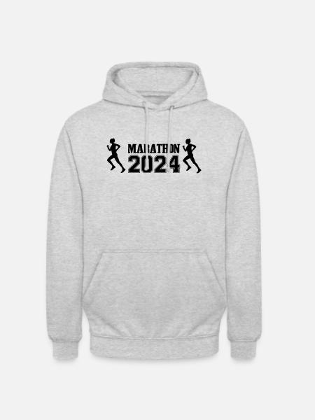 Marathon 2024 Woman - Unisex Hoodie - light heather grey