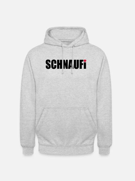SCHNAUFi - Unisex Hoodie - Hellgrau meliert