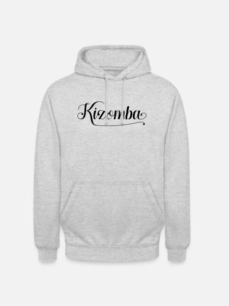 Kizomba Schrift 1a - Unisex Hoodie - Hellgrau meliert