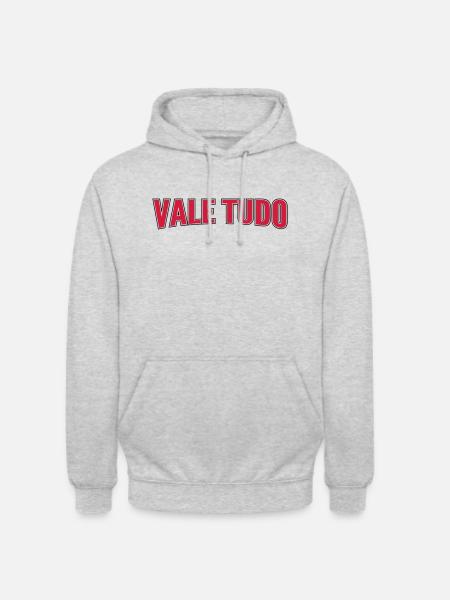 vale tudo - Unisex Hoodie - Hellgrau meliert
