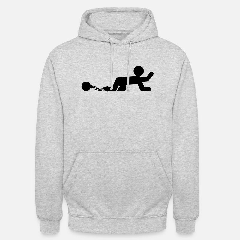 Chained Man - Unisex Hoodie - Hellgrau meliert