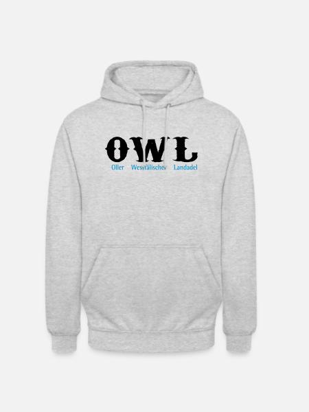 owl - Unisex Hoodie - light heather grey