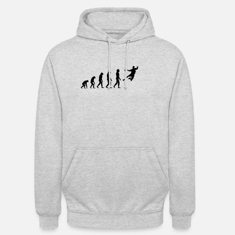 HANDBALLVOLUTION - Sweat-shirt à capuche unisexe - gris clair chiné