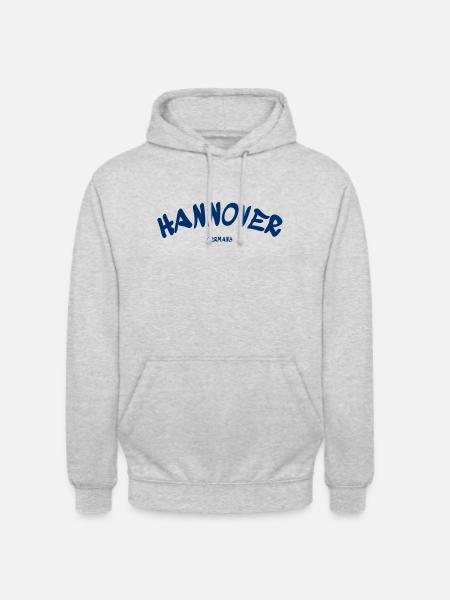 Hannover - Deutschland - Germany - Unisex Hoodie - Hellgrau meliert