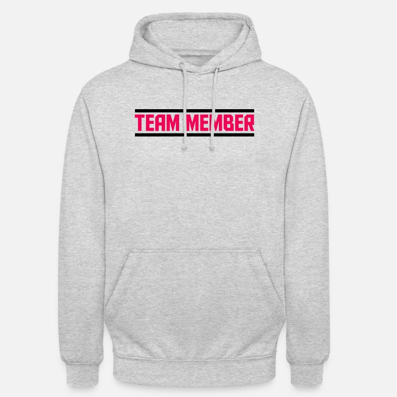 Membre de l’équipe 1 - Sweat-shirt à capuche unisexe - gris clair chiné