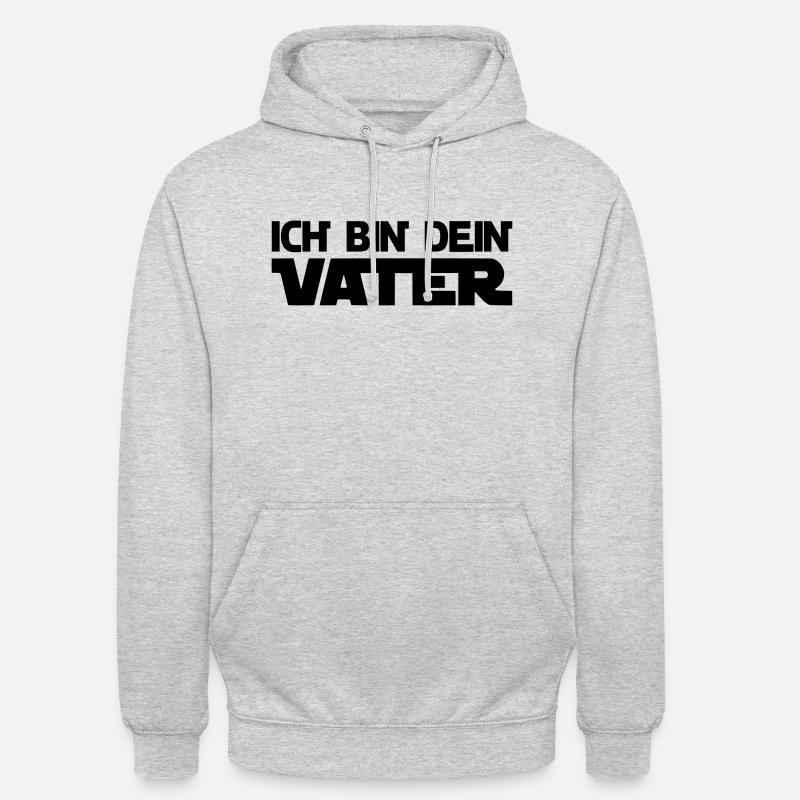 ICH BIN DEIN VATER - Unisex Hoodie - Hellgrau meliert