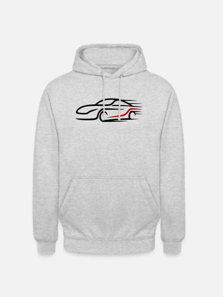 Car Turbo Logo Racing Car - Unisex Hoodie - light heather grey
