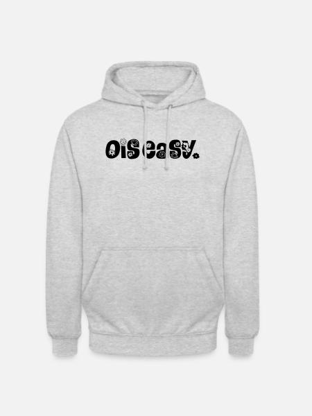 Ois easy - Unisex Hoodie - Hellgrau meliert