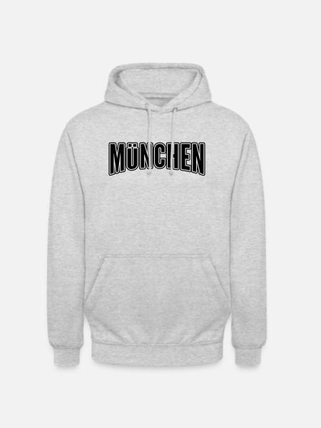 Muenchen - Unisex Hoodie - Hellgrau meliert